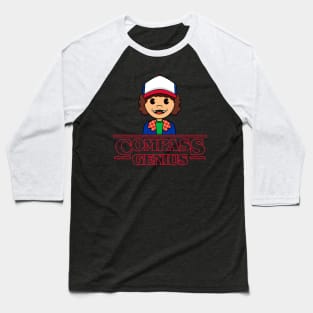 DUSTIN the Compass Genius Baseball T-Shirt